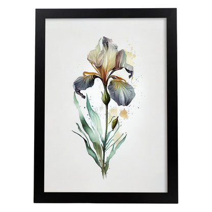 Lámina Acuarela Minimal Iris Nacnic
