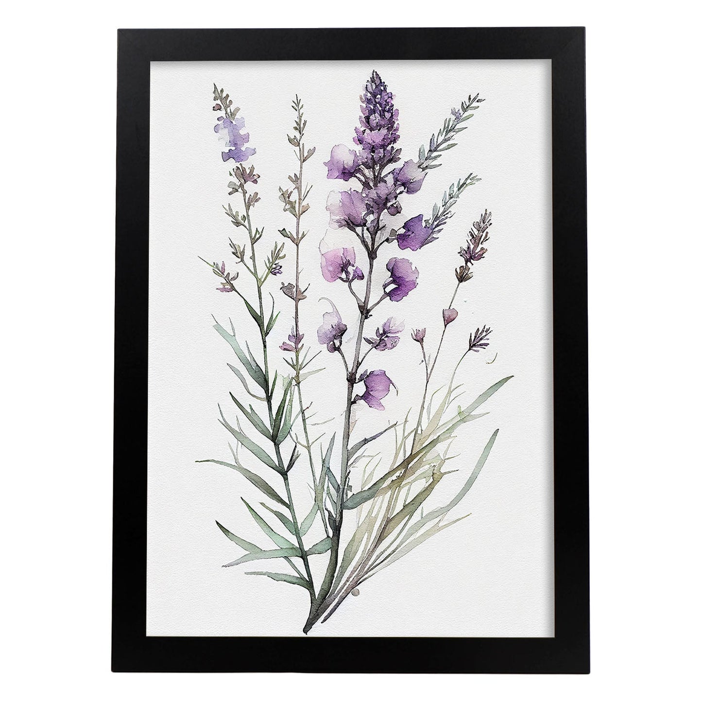 Nacnic watercolor minmal Lavender_2. Aesthetic Wall Art Prints for Bedroom or Living Room Design.