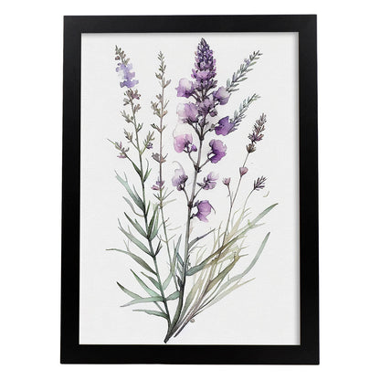 Láminas de Acuarela Minimalista Lavanda_2 de Nacnic
