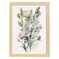 Nacnic watercolor minmal Lisianthus. Aesthetic Wall Art Prints for Bedroom or Living Room Design.-Artwork-Nacnic-A4-Marco Madera Clara-Nacnic Estudio SL