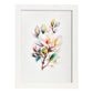 Nacnic watercolor minmal Magnolia_5. Aesthetic Wall Art Prints for Bedroom or Living Room Design.-Artwork-Nacnic-A4-Marco Blanco-Nacnic Estudio SL