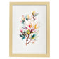 Nacnic watercolor minmal Magnolia_5. Aesthetic Wall Art Prints for Bedroom or Living Room Design.-Artwork-Nacnic-A4-Marco Madera Clara-Nacnic Estudio SL