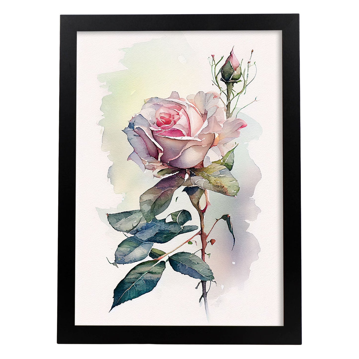 Nacnic watercolor minmal Rose_1. Aesthetic Wall Art Prints for Bedroom or Living Room Design.