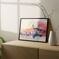 Nacnic watercolor of a skyline of the city of Lisbon_2. Aesthetic Wall Art Prints for Bedroom or Living Room Design.-Artwork-Nacnic-A4-Sin Marco-Nacnic Estudio SL