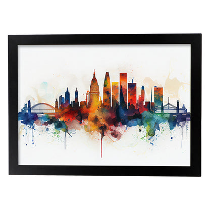 Lámina Acuarela Skyline de Londres Nacnic