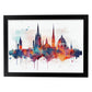 Lámina Acuarela Skyline de Viena Nacnic