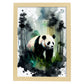 Lámina de Acuarela de Panda en el Bosque Nacnic