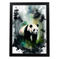 Lámina de Acuarela de Panda en el Bosque Nacnic
