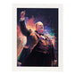 Nacnic Winston Churchill Waving Pixar Style Dynamic Figura. Estampados de arte de pared estético para el diseño de dormitorio o sala de estar.-Artwork-Nacnic-A3-Marco Blanco-Nacnic Estudio SL