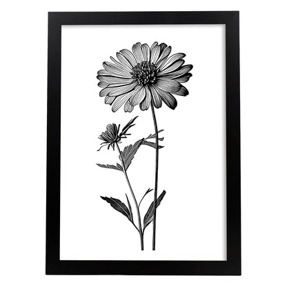 Lámina Nacnic Zinnia Arte Minimalista Lineal