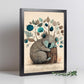 Nácnico abstracto dormido Fluffy Koala Precisionism Style Wh. Estampados de arte de pared estético para el diseño de dormitorio o sala de estar.-Artwork-Nacnic-Nacnic Estudio SL