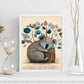 Nácnico abstracto dormido Fluffy Koala Precisionism Style Wh. Estampados de arte de pared estético para el diseño de dormitorio o sala de estar.-Artwork-Nacnic-Nacnic Estudio SL