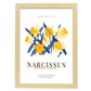 Narcissus Blossom Flower-Artwork-Nacnic-A3-Marco Madera clara-Nacnic Estudio SL