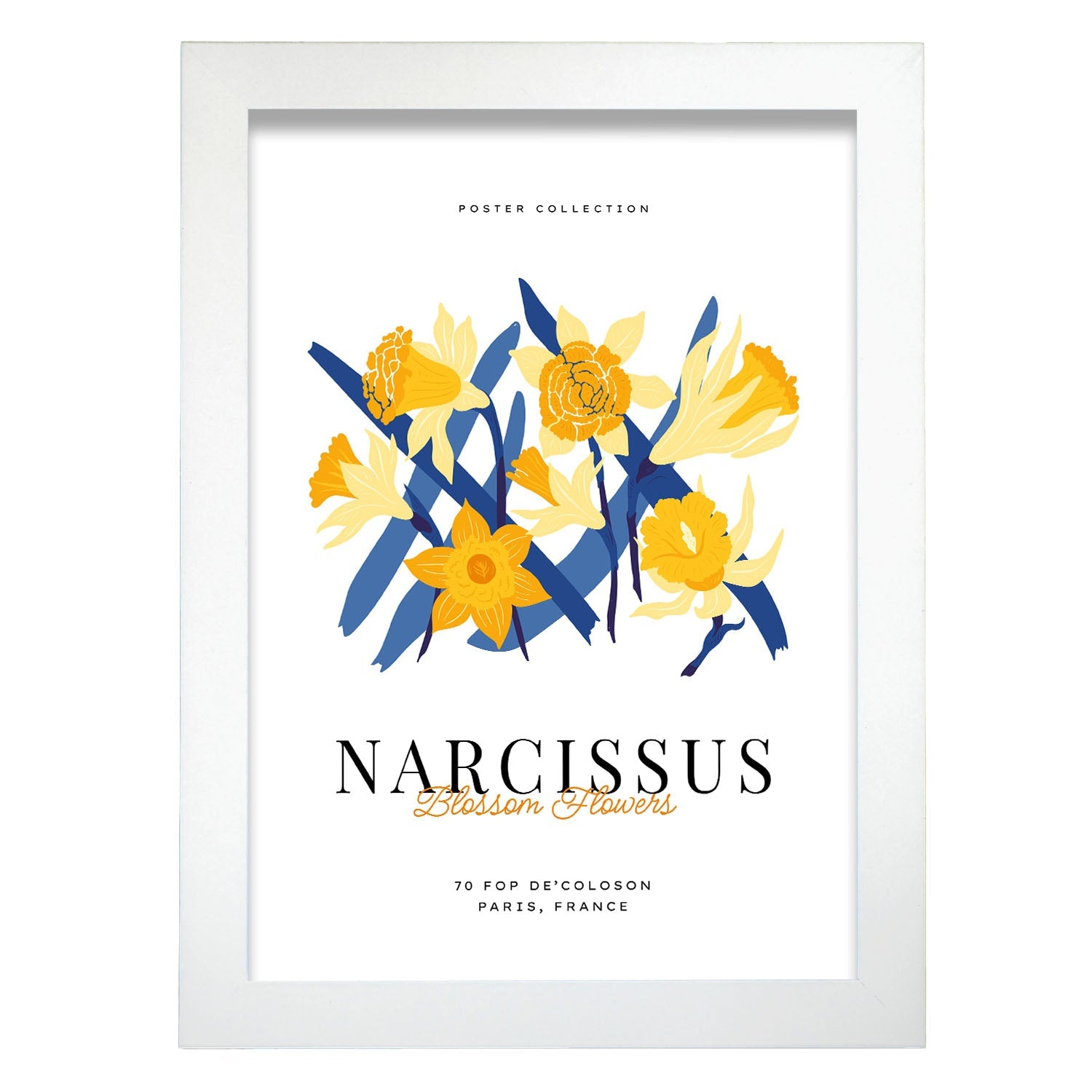 Narcissus Blossom Flower-Artwork-Nacnic-A4-Marco Blanco-Nacnic Estudio SL