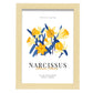 Narcissus Blossom Flower-Artwork-Nacnic-A4-Marco Madera clara-Nacnic Estudio SL