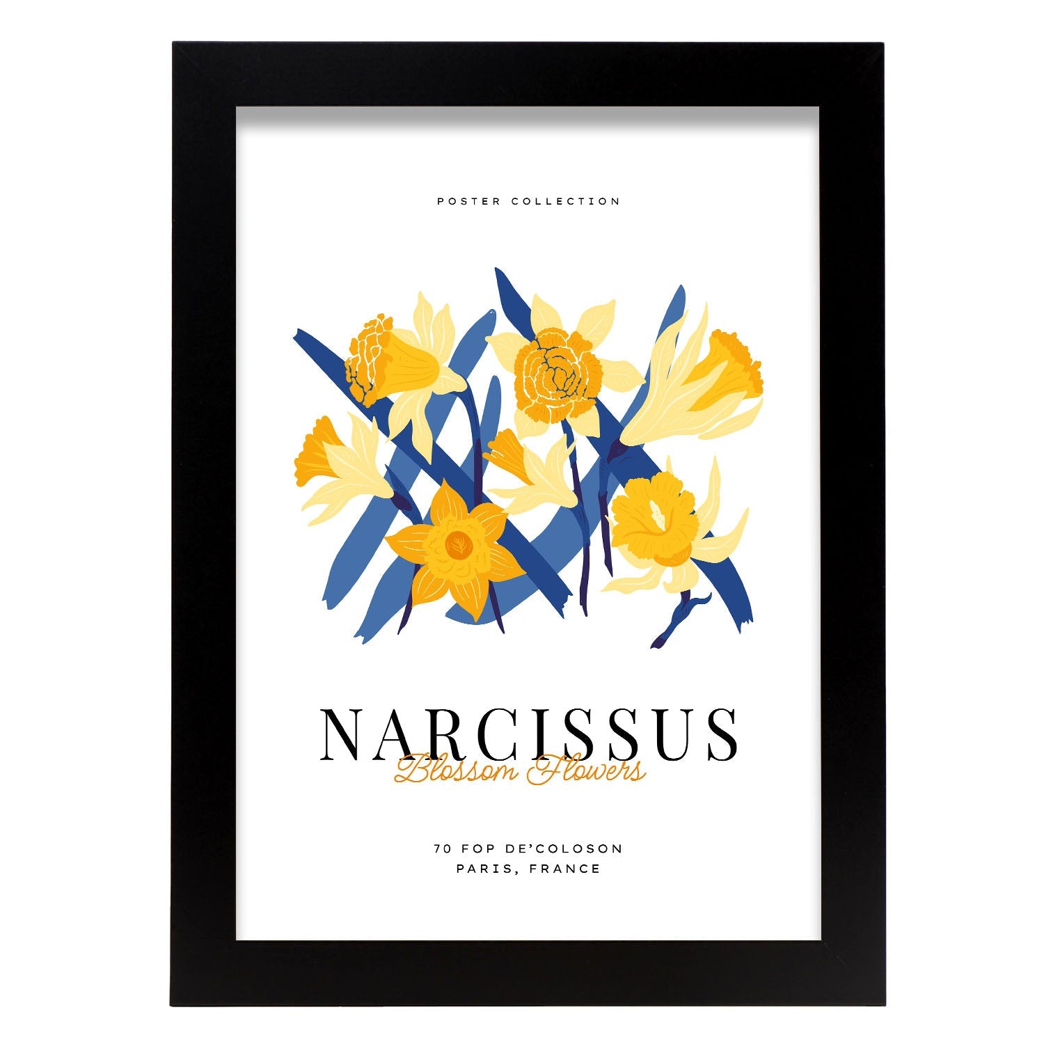 Narcissus Blossom Flower-Artwork-Nacnic-A4-Sin marco-Nacnic Estudio SL