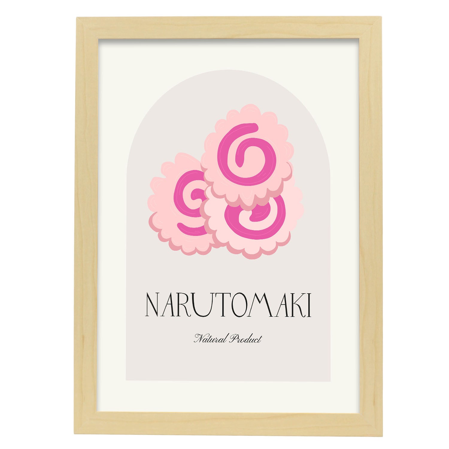 Narutomaki-Artwork-Nacnic-A3-Marco Madera clara-Nacnic Estudio SL