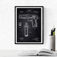 Negro - Pack de 4 Láminas con Patentes de Armas. Set de Posters con inventos y Patentes Antiguas.-Artwork-Nacnic-Nacnic Estudio SL