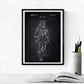 Negro - Pack de 4 Láminas con Patentes de Astronautas. Set de Posters con inventos y Patentes Antiguas-Artwork-Nacnic-Nacnic Estudio SL