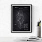 Negro - Pack de 4 Láminas con Patentes de Astronautas. Set de Posters con inventos y Patentes Antiguas-Artwork-Nacnic-Nacnic Estudio SL