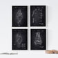 Negro - Pack de 4 Láminas con Patentes de Astronautas. Set de Posters con inventos y Patentes Antiguas-Artwork-Nacnic-Nacnic Estudio SL