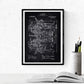 Negro - Pack de 4 Láminas con Patentes de IMPRENTAS. Set de Posters con inventos y Patentes Antiguas.-Artwork-Nacnic-Nacnic Estudio SL
