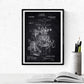Negro - Pack de 4 Láminas con Patentes de IMPRENTAS. Set de Posters con inventos y Patentes Antiguas.-Artwork-Nacnic-Nacnic Estudio SL