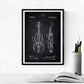 Negro - Pack de 4 láminas con Patentes de Instrumentos Musicales. Set de posters con inventos y Patentes Antiguas. Nacnic-Artwork-Nacnic-Nacnic Estudio SL