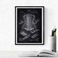 Negro - Pack de 4 Láminas con Patentes de Moda. Set de Posters con inventos y Patentes Antiguas.-Artwork-Nacnic-Nacnic Estudio SL