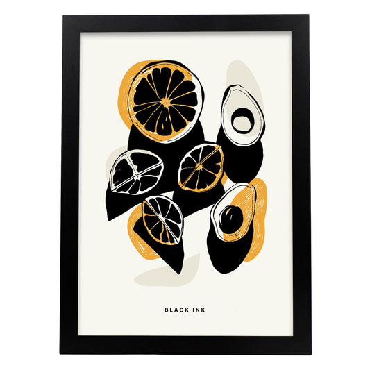 Orange and Avocados-Artwork-Nacnic-A3-Sin marco-Nacnic Estudio SL