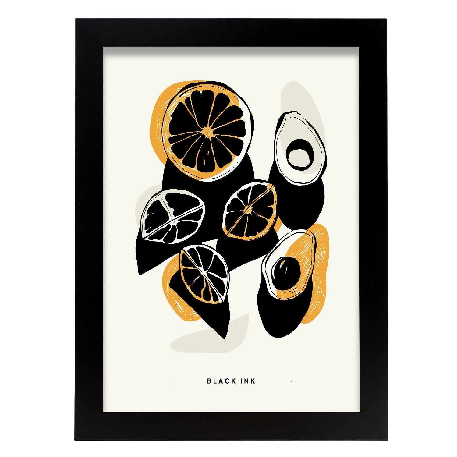 Orange and Avocados-Artwork-Nacnic-A4-Sin marco-Nacnic Estudio SL