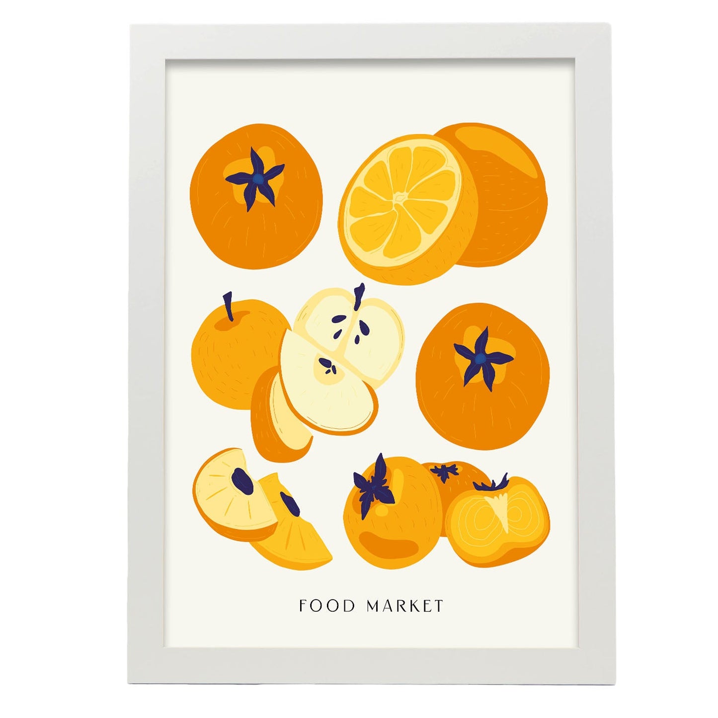 Orange Colored Fruits-Artwork-Nacnic-A3-Marco Blanco-Nacnic Estudio SL