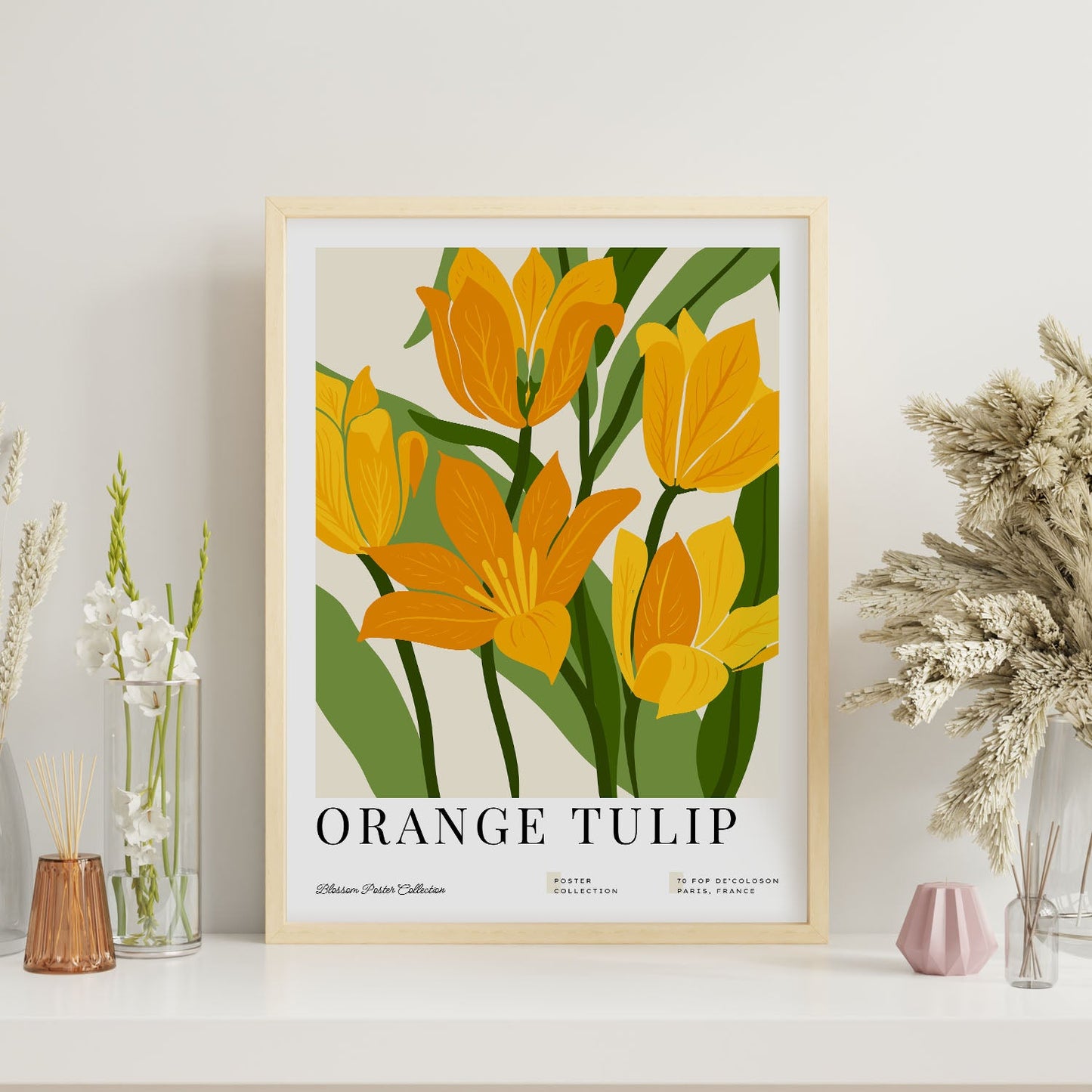 Orange Tulip-Artwork-Nacnic-Nacnic Estudio SL