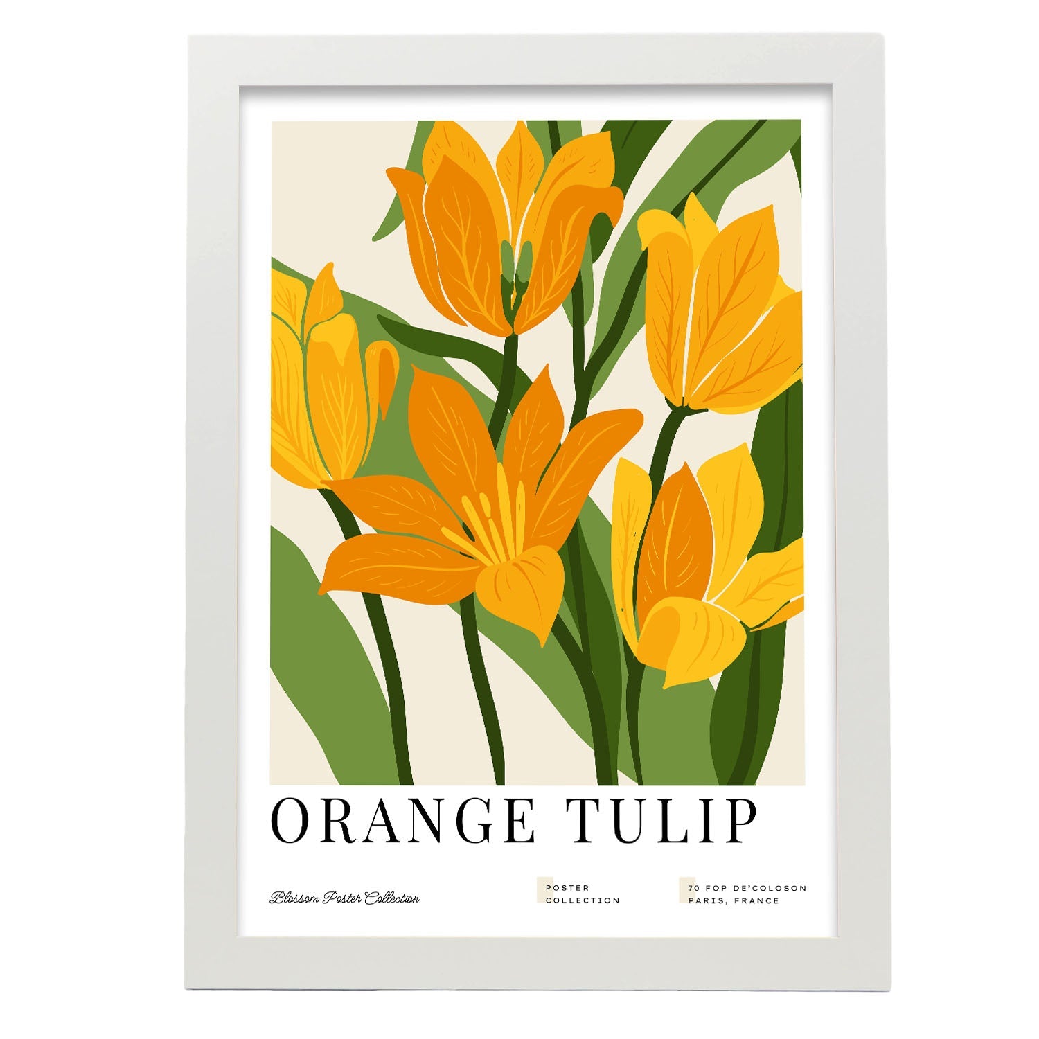 Orange Tulip-Artwork-Nacnic-A3-Marco Blanco-Nacnic Estudio SL