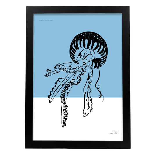 Pacific Sea Nettle Jellyfish-Artwork-Nacnic-A3-Sin marco-Nacnic Estudio SL