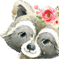 Pack de cuatro láminas con ilustraciones de animales. Mofeta buho zorro hiena.-Artwork-Nacnic-Nacnic Estudio SL