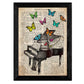 Pack de Cuatro láminas Vintage Piano, Arpa, Violin Y Saxon con definiciones música, emociones, comunicacion, Placer. 250 Gr-Artwork-Nacnic-Nacnic Estudio SL
