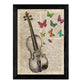 Pack de Cuatro láminas Vintage Piano, Arpa, Violin Y Saxon con definiciones música, emociones, comunicacion, Placer. 250 Gr-Artwork-Nacnic-Nacnic Estudio SL