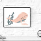 Pack de Cuatro Posters con Ilustraciones de Ballenas. Láminas con imágenes Infantiles de Ballenas. Ballenas en el Fondo del mar Naranja Gris y Rosa.-Artwork-Nacnic-Nacnic Estudio SL