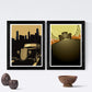 Pack de Dos láminas de Coches Vintage.-Artwork-Nacnic-Nacnic Estudio SL