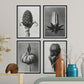 Pack de láminas Brotes. Pósters con ilustraciones de flores y plantas en tonos grises.-Artwork-Nacnic-Nacnic Estudio SL