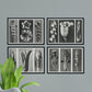 Pack de láminas Flores 2. Pósters con ilustraciones de flores y plantas en tonos grises.-Artwork-Nacnic-Nacnic Estudio SL