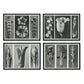 Pack de láminas Flores 2. Pósters con ilustraciones de flores y plantas en tonos grises.-Artwork-Nacnic-Nacnic Estudio SL