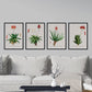 Pack de láminas Flores rojas. Pósters con ilustraciones en acuarela de Pierre-Joseph Redouté.-Artwork-Nacnic-Nacnic Estudio SL