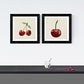 PACK de láminas para enmarcar CEREZAS DULCES. Posters cuadrados con imágenes de cerezas.-Artwork-Nacnic-Nacnic Estudio SL