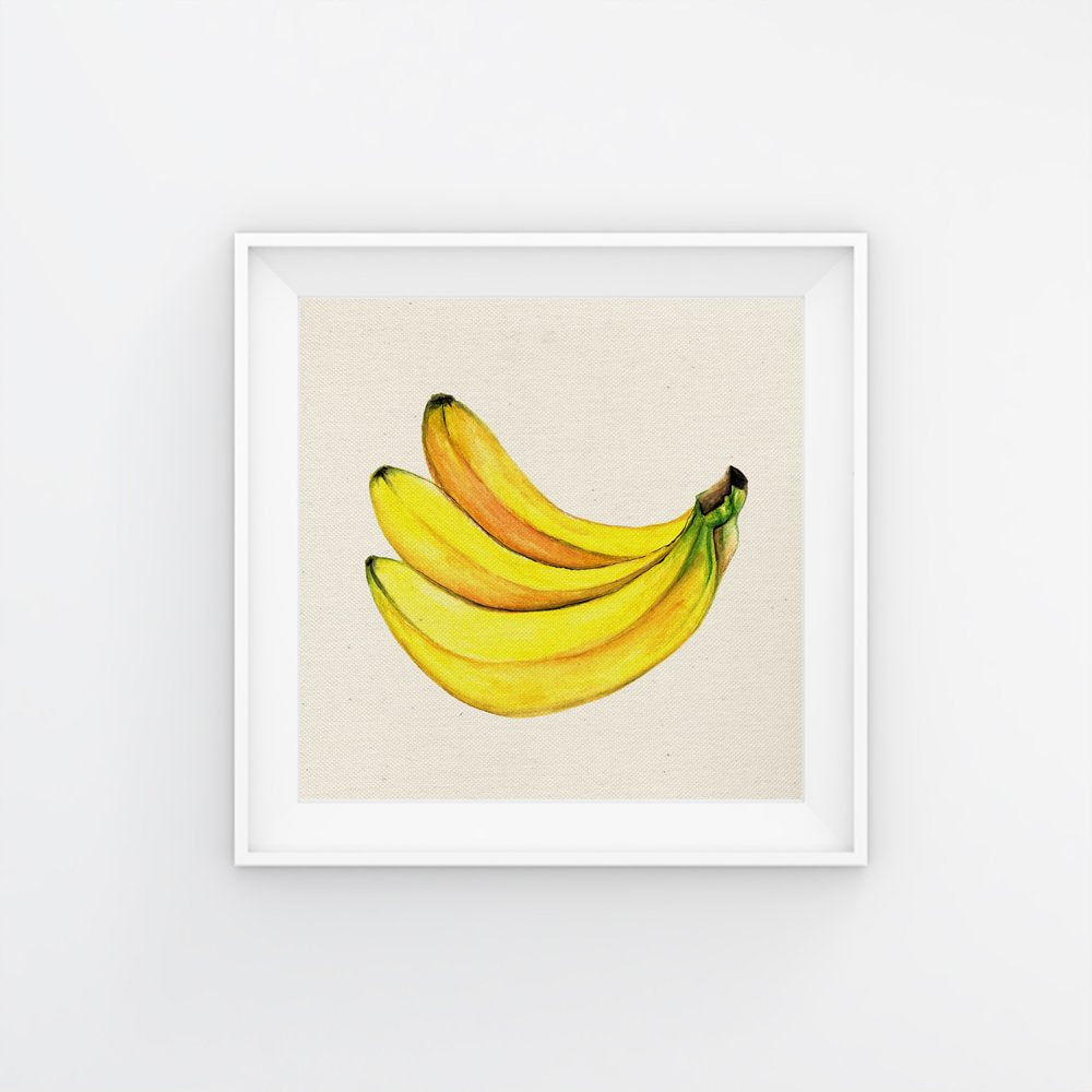 PACK de láminas para enmarcar EL PODER DEL POTASIO. Posters cuadrados con imágenes de frutas.-Artwork-Nacnic-Nacnic Estudio SL