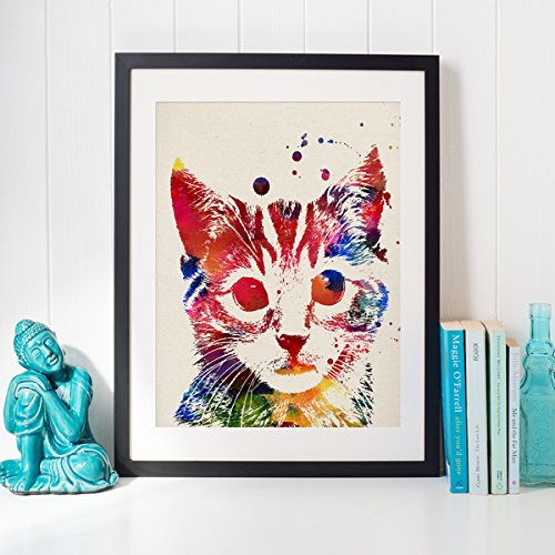 PACK de láminas para enmarcar GATOS. Posters estilo acuarela con imágenes de gatos. alta calidad-Artwork-Nacnic-Nacnic Estudio SL