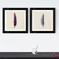 PACK de láminas para enmarcar PLUMAS DEL CIELO. Posters cuadrados con imágenes de plumas.-Artwork-Nacnic-Nacnic Estudio SL