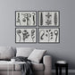 Pack de láminas Rizos. Pósters con ilustraciones de flores y plantas en tonos grises.-Artwork-Nacnic-Nacnic Estudio SL
