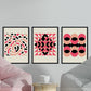 Pack de láminas Set rosa 1. Pósters con ilustraciones abstractas en estilo geométrico. Tonos rosados y pastel.-Artwork-Nacnic-Nacnic Estudio SL